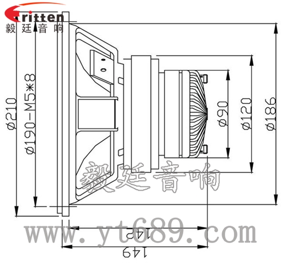 3寸20W全頻HiFi音箱喇叭成品圖