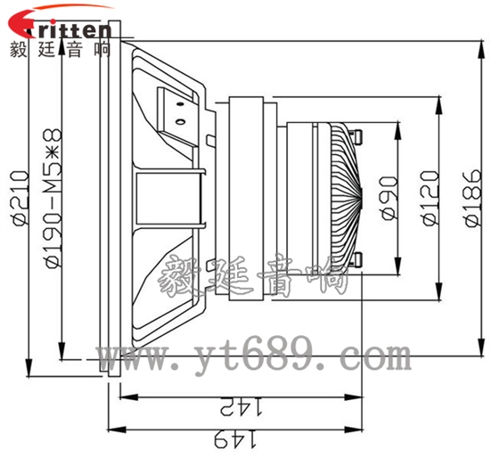 3寸20W全頻HiFi音箱喇叭成品圖