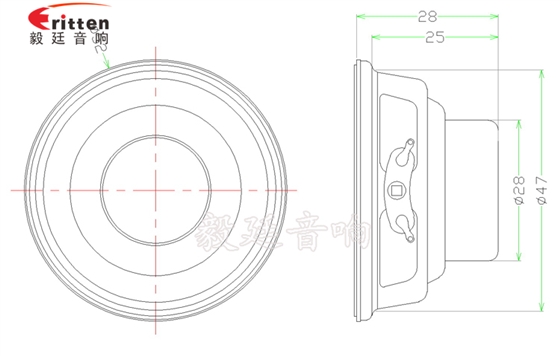 52mm5W藍牙音響喇叭成品圖