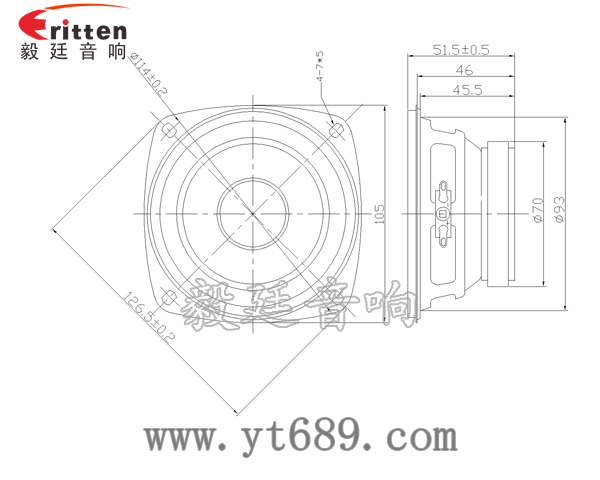 78mm15w內磁全頻喇叭成品圖