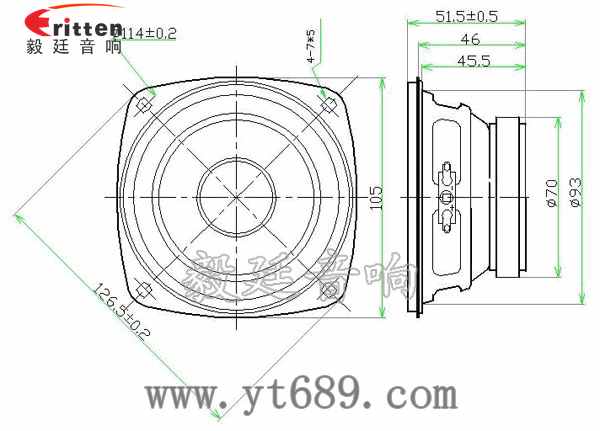 3寸20W全頻HiFi音箱喇叭成品圖