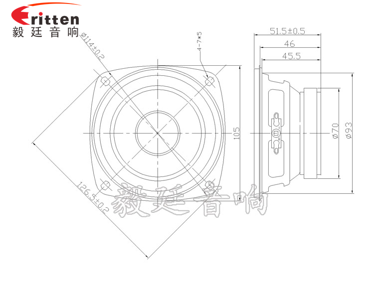 78mm15w內磁全頻喇叭成品圖