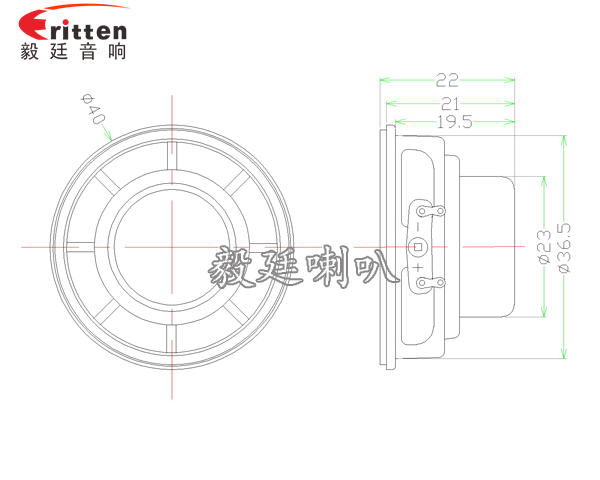 53mm5w學習機喇叭-喇叭廠家成品圖